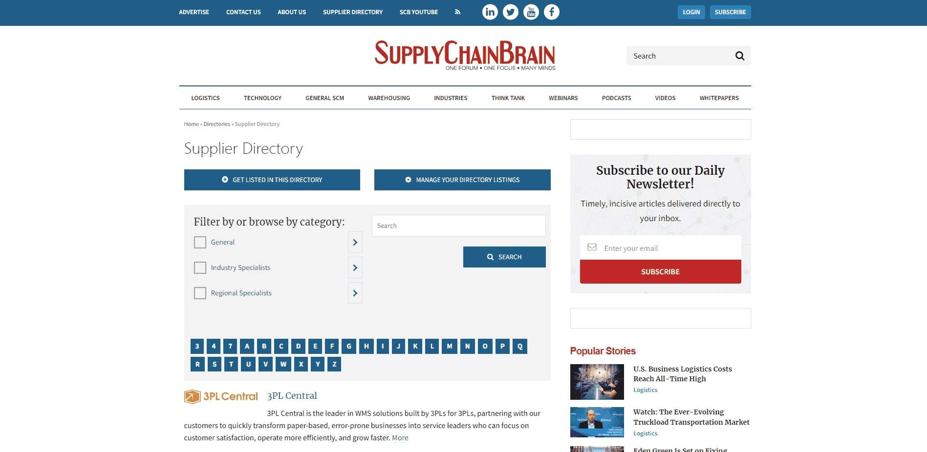 supplier directory